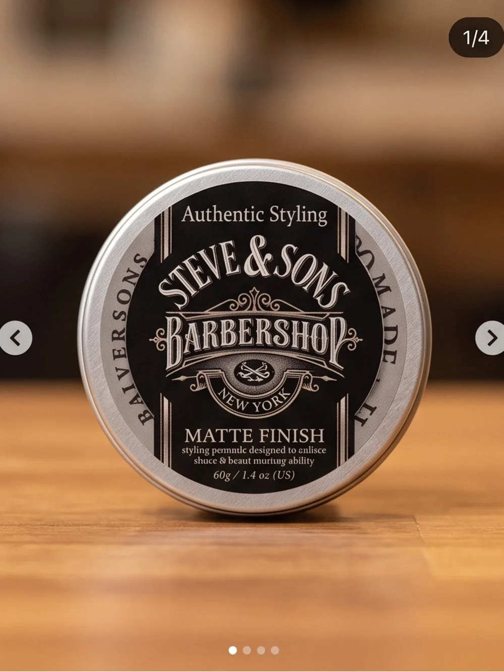 Matte Finish Pomade - Black Packaging